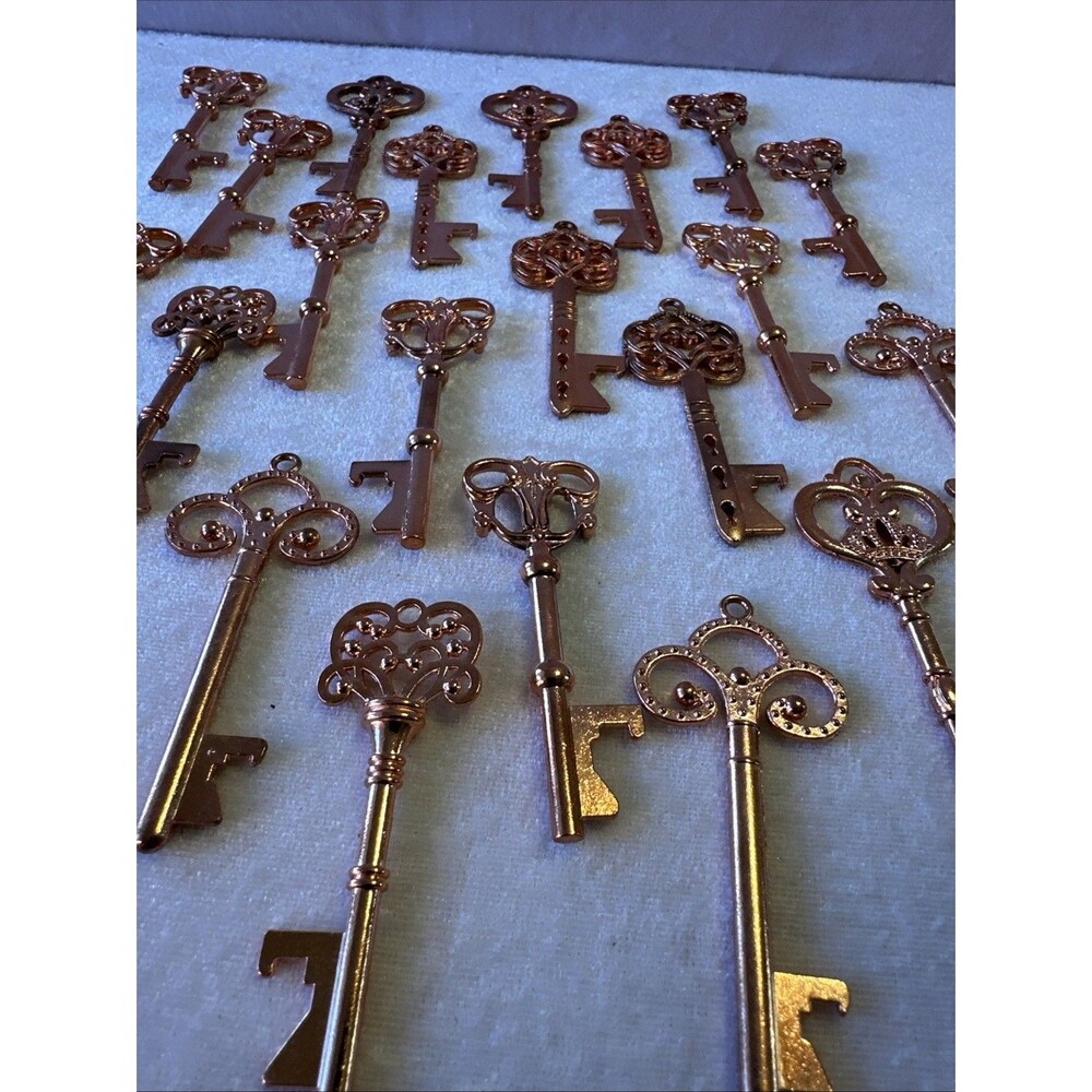 21 Key Bottle Openers,Vintage Look Skeleton Key Bottle Opener,Wedding Favors